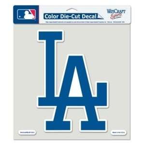  Los Angeles Dodgers Die Cut Decal   8x8 Color Sports 