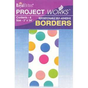  Colorful Dots Borders, 4 borders/pack, 2 x 24 Arts 