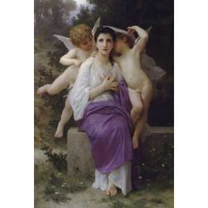  6 x 4 Greeting Card Bouguereau Leveil du coeur