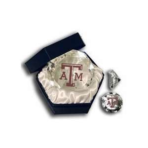  Texas A & M Aggies ATM Logo 4 Glass Diamond Paperweight 