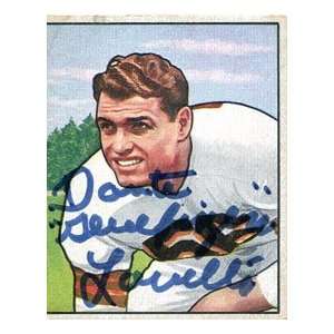    Dante Lavelli Autographed 1950 Bowman Card