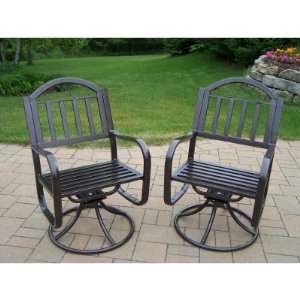   Living Rochester Swivel Lounge Chair   Set of 2 Patio, Lawn & Garden