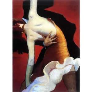  Bill Brauer 30W by 40H  The Gold Dress CANVAS Edge #2 