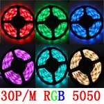 5M RGB 5050 MulitColor SMD Flexible LED Strip 300 Leds  
