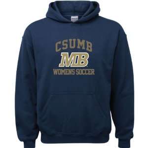 Cal State Monterey Bay Otters Navy Youth Womens Soccer Arch Hooded 