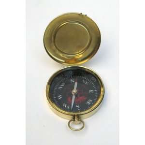   HANDTOOLED HANDCRAFTED COLUMBUS DIRECTIONAL COMPASS 