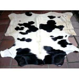  Black and White Cowhide Rug  Area Rug NEW