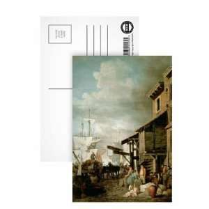  Custom House Quay by Samuel Scott   Postcard (Pack of 8 