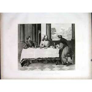  Jesus & Two Disciples At Emmaus Life Jesus Christ 1863 