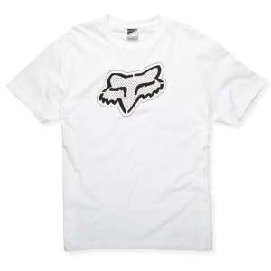 FOX Racing 47011 Boys CARBON Head Logo Short Sleeve Tee T Shirt White 