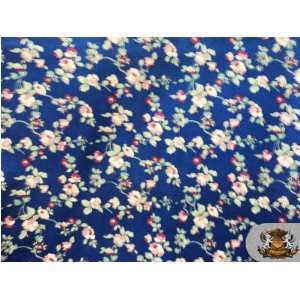   Cotton Print Fabric   RJR FLORAL BLUE FH RJR 005 / Sold by the yard
