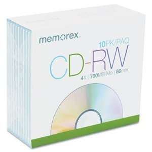  Memorex CD RW Discs MEM03408 Electronics