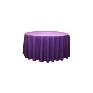  Wholesale wedding Polyester 108 Round Tablecloth   Purple 
