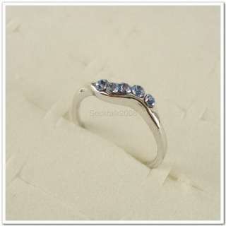   Lots of 50 PCS Silver Plated Rhinestone Crystal Rings 50A20  