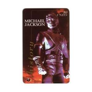 Collectible Phone Card 10u Michael Jackson History Album Cover 