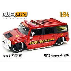   Dub City Fire Dept. 2003 Hummer H2 164 Scale Die Cast Car Toys