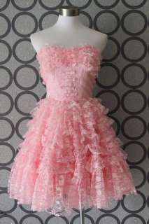 Betsey Johnson Evening Party Sweet Dress Pink Sz2 4 6 8  