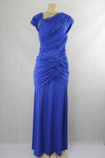 Tadashi Shoji women dress full length electric blue size 1X  