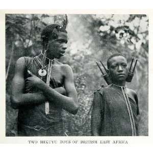 1912 Print Hikuyu Boys British East Africa Heller Edward Indigenous 