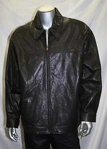 Pelle Pelle BLACK OSTRICH STYLE 100% Genuine Leather Jacket  