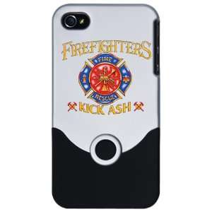  iPhone 4 or 4S Slider Case Silver Firefighters Kick Ash 