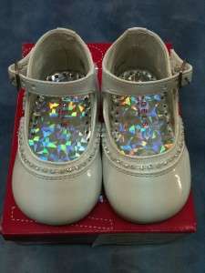 Baby Girl White Leather shoes/Wedding/Baptism/Christening /Size 2,3,4 