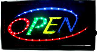 BRIGHT LED Open,Cafe,Coffee,Bar,Pub,Club Neon SIGN ANIMATE New Design 