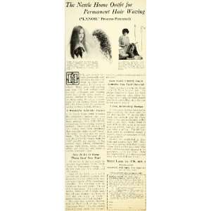   Hair Waving Pricing Hairstyle   Original Print Ad