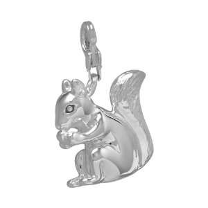   VINANI German 925 Sterling Silver Charm Pendant Squirrel HEC Jewelry