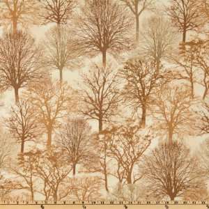   Leaves Of Grass Trees Tan Fabric By The Yard Arts, Crafts & Sewing