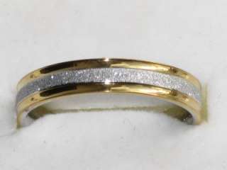 MENS OR WOMENS 7mm OR 4mm 18kt GOLD GP wedding band ring STR4  