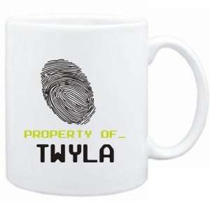  Mug White  Property of _ Twyla   Fingerprint  Female 