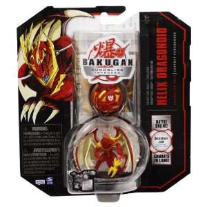  Bakugan Character Pack Red Helix Dragnoid Season 3 Toys & Games