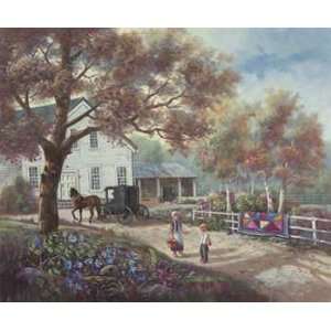  Carl Valente   Amish Country Home Canvas