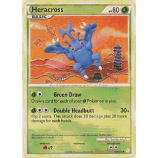   & Soulsilver Single Card Heracross #43 Uncommon [Toy] Toys & Games