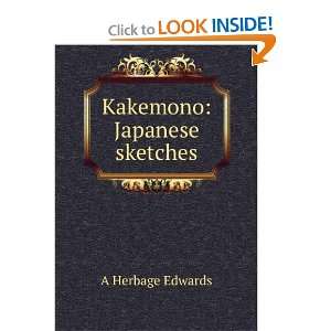  Kakemono Japanese sketches A Herbage Edwards Books