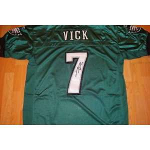 Michael Vick Autographed Uniform   w coa A   Autographed NFL Jerseys 