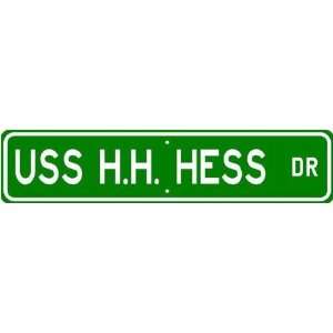  USS HH HESS AGS 38 Street Sign   Navy