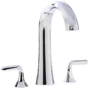 Cifial 201.650.721 Hexa Double Lever Handle Roman Tub Faucet in Polish