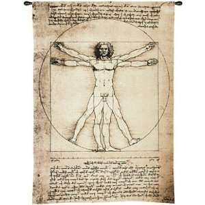   Vitruvian Man by Leonardo da Vinci   Wall Tapestry