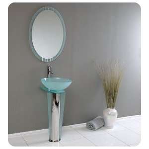  Fresca Vitale Modern Glass Bathroom Vanity