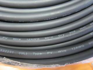 Up for sale is 5 feet UL listed PV cable, AWG 12 gauge. Weather proof 