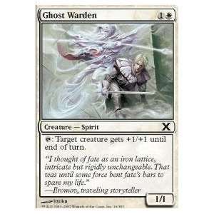  Magic the Gathering   Ghost Warden   Tenth Edition Toys & Games