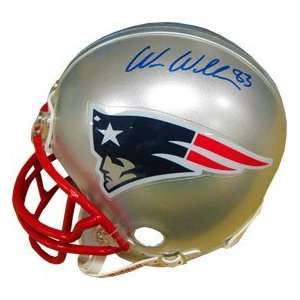  Wes Welker Autographed New England Patriots Mini Helmet 