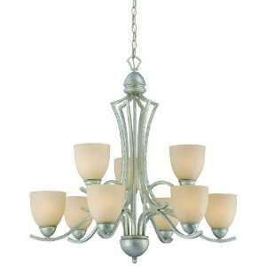   Collection 9 Light Chandelier, Moonlight Silver