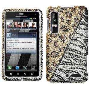 HOTTIE BLING HARD CASE FOR MOTOROLA DROID 3 XT862 PROTECTOR SNAP COVER 