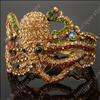 Topaz swarovski Crystal Octopus Cuff Bracelet jewelry  