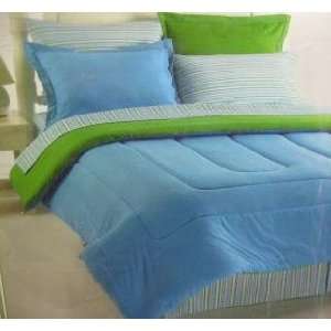  Sunham Refresh 8pc Reversible Blue/Green Full Bed Set 