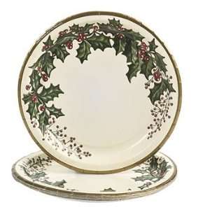  Holly Winter Banquet Plates   Tableware & Party Plates 