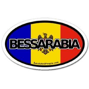  Bessarabia Moldova Flag Car Bumper Sticker Decal Oval 